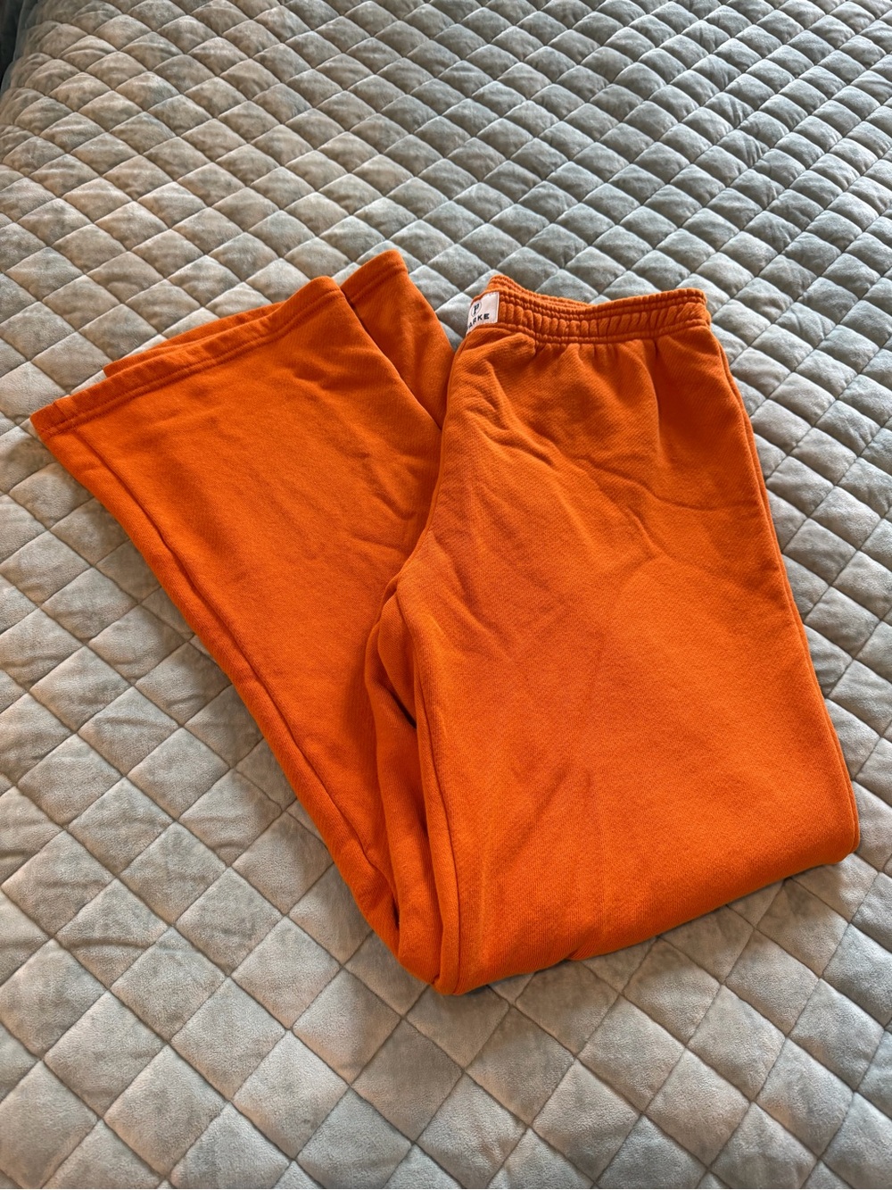 PARKE Burnt Orange Heritage Boxer Sweatpants - size L